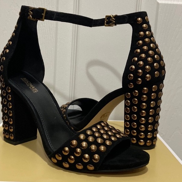 Michael Kors Leela Studded Suede Sandal - Picture 15 of 16